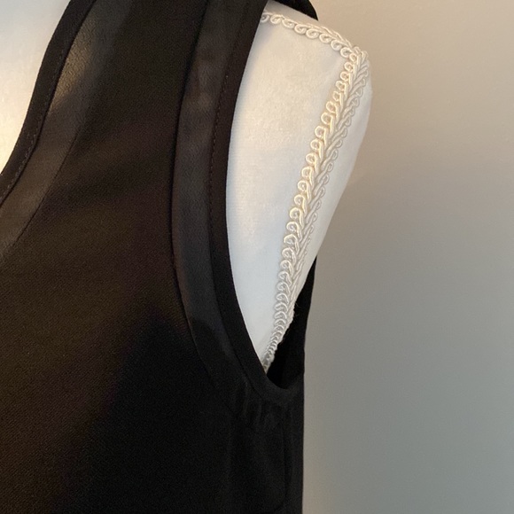 WHBM Sleek long black sleeveless dress - Picture 4 of 10